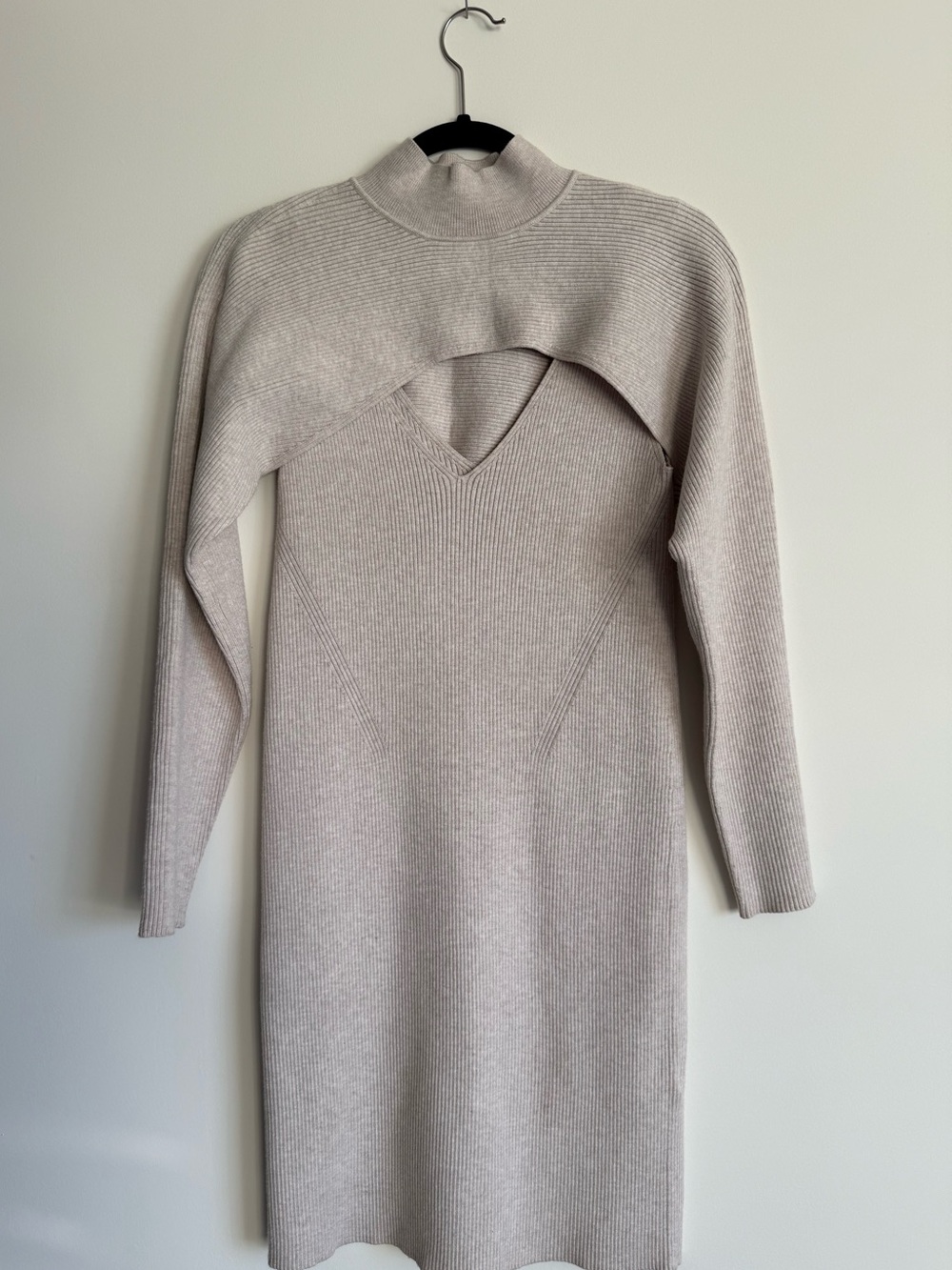 NWT 2-Piece Set Banana Republic Ribbed Sweater Dress with Turtleneck Bolero